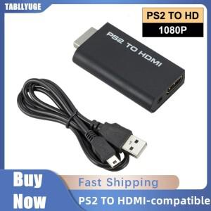 PS2 HDMI 호환 컨버터 어댑터, 오디오 및 비디오, 3.5mm 오디오 케이블, PC 모든 Ps2 480i 480p 576i 디스