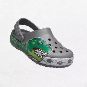 [크록스]키즈 펀랩 다이노 밴드 라이트 클로그 샌들 슬리퍼 206157-0DA-MO