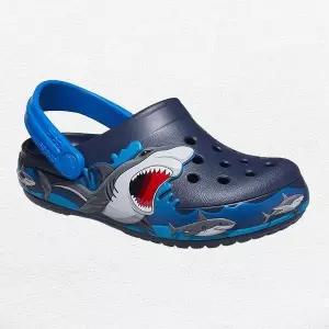 [크록스]키즈 샤크 라이트 클로그 샌들 슬리퍼 207070-410-MO