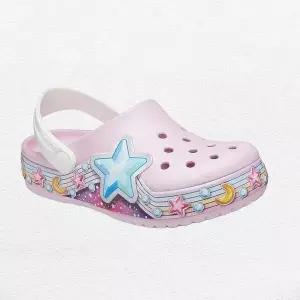 [크록스]키즈 펀랩 스타 밴드 클로그 샌들 슬리퍼 207075-6GD-MO