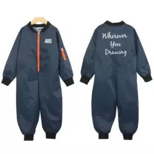 항공점퍼 미술가운 네이비 아동 유아미술 가운