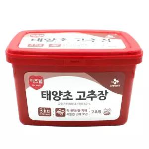 CJ 이츠웰 태양초 고추장 3kg×2개 /