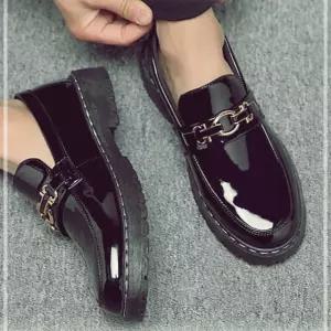 정장신발 애나멜 단화슈즈 컴포트화 남성 캐주얼 구두 UW9F171D