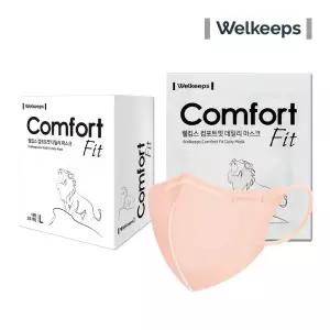 웰킵스 마스크 새부리형 일상용품 코랄오렌지 25개입 MNA