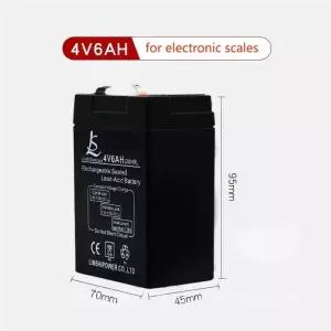 장난감용 충전식 배터리  전자 체중계 납산 축전지 4V6AH