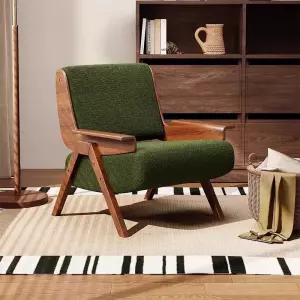 원목 소파 암체어 싱글 라운지체어 1인 거실 서재소파