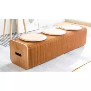 골판지 종이 벤치 의자 접이식 휴대용 친환경 체어