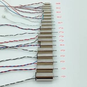 DC 3V 3.7V 미니 코어리스 모터 408 412 610 612 615 716 720 816 8520 8523 1020 고속 중공 컵 엔진 DIY R