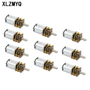 10pcs DC 3V/6V/12V N20 미니 마이크로 메탈 기어 모터 (기어 휠 DC 모터 포함) 30RPM 60RPM 100RPM 200RPM