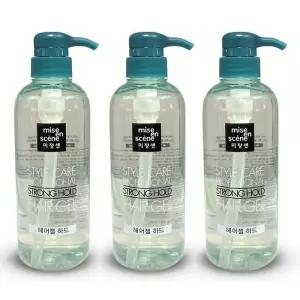 미쟝센 스타일케어 스트롱 홀드 헤어젤 하드 숏커트용 500ml 3개