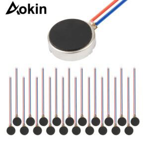 10Pcs 미니 진동 모터 DC 3V 12000rpm 플랫 코인 버튼 유형 모바일 휴대 전화 호출기 태블릿 용 마이크로 D