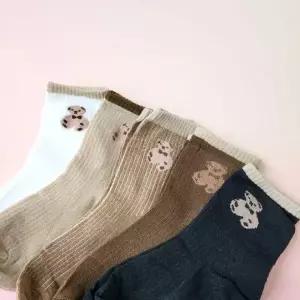 ( )양말 베어 스타일 5족세트 양말 덧신 답례품 요일 스마일 선물 판촉물 학생