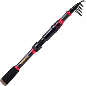 낚싯대와 릴 콤보 6.9피트 탄소 섬유 텔레스코픽 낚싯대 스피닝/베이트캐스팅 해수 담수 얼음 베이스 낚시