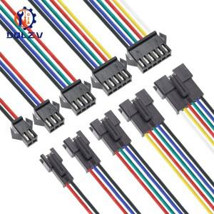 2.54mm SM 2 3 4 5 6Pin 커넥터 플매트 카펫 러그 남성여성 헤드 와이어 케이블 DC 마이크로 남성 여성