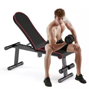 멀티 운동 벤치 가정용 다기능 피트니스 접이식 벤치 프레스 인클라인 헬스 홈짐 등받이 싯업