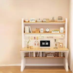 타공판책상 책꽂이 오피스 고등학생 데스크 책장 공부 선반