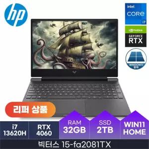 HP 2025 빅터스 15-fa2081TX 인텔13세대 코어i7 RTX4060 D4-32GB 2TB Win11Home HMC