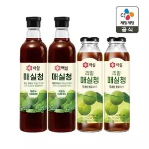 백설 매실청 1.025kg x2개+310ml x2개