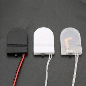 5PCS 단일 슬롯 CR2032 CR 2032 버튼 코인 셀 배터리 홀더 케이스 커버 ON OFF 스위치 리드 와이어 3V 배터리 상자