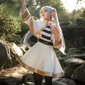 프리렌 코스프레 할로윈 캐릭터 옷 장송의프리렌 코스튬 풀세트