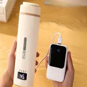 USB 텀블러 충전식 스테인레스 라면포트 차량용 보온