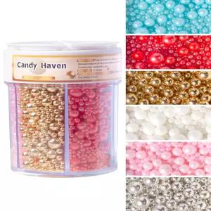 식용 설탕 색종이 논파릴 슈가 펄 - 부활절 케이크 장식 쿠키 컵케이크 디저트 토핑 (봄 파스텔 색상)