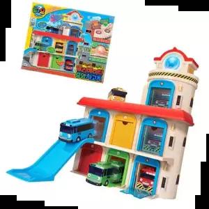 유아미니버스 미니 자동차 미끄럼틀 놀이 주차장 장난감 유아 완구
