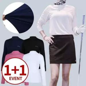 [셀러에이드]여성 쿨링 이너 하이넥 기능성 베이스 티셔츠