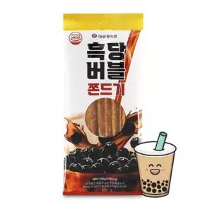 흑당 버블 쫀드기 100gx20개 1박스 단체 캠핑 쫀득이 쫀디기 어린이 사무실 어르신 간식 다과 회의 탕비실