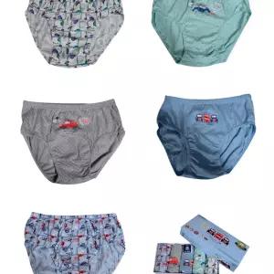 (힘찬)면100 귀여운 캐릭터 남아동삼각 5매입팬티 주니어 아팬티 키즈 어린이