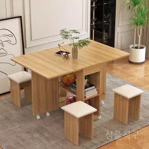 이동식접이식조리대 선반 작업대 원룸 베이킹 보조식탁 테이블 좁은주방 다기능 스툴 식탁 공간활용