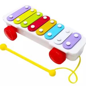 유아 끈달린 자동차바퀴 실로폰장난감 아동발달 선물 키카