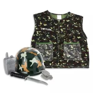 유치원생 군인놀이 의상 모자 무전기세트 어린이집 연극