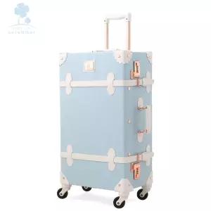 오아픽 11번가 중대형 서머백 타탄체크 캐리어 가방 여행용 세트 빈티지