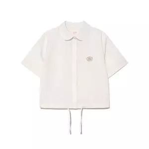 [LEE]우먼 시어서커 스트링 반팔 셔츠 베이지 LE2402SS65BE 721553