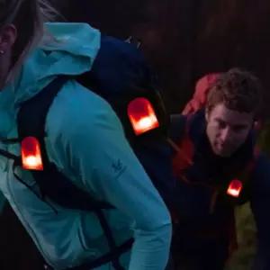 야간활동 미니조명 LED 밤산행 작업 라이딩 옷 가방걸이 라이트 안전불빛등 클립