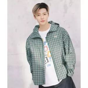 [LEE]NCT 재민 PICK후드 윈드 브레이커 체크 LE2601JK01CK 721504