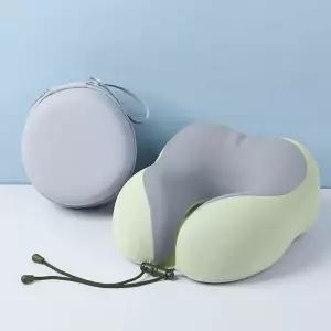 [콩심팥심]1005469 목베개 여행용 휴대용 메모리폼 차량용 기내용