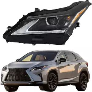 Lexus RX350/RX450h 2016-2019 블랙 헤드라이트 및 AFS 운전석 81150-0E260용 WFLNHB 어셈블리 교체