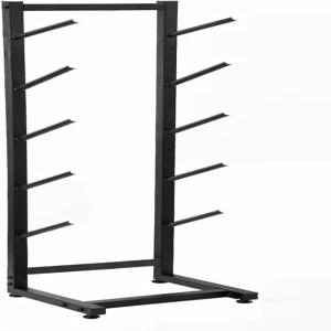단면 스노보드 보관 랙 5단 프리 스탠딩 워터 스키 웨이크보드 홈 짐 정리 홀더 메탈