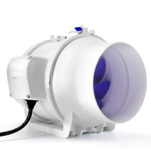 AC110 240V 50 60HZ 51W 부스터 덕트 인라인 산업용 전원 환기 파이프라인 배기 원형 팬