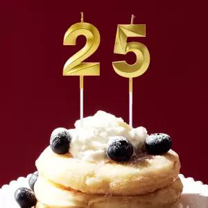 골드 숫자초 이벤트 생일 케이크초 캔들 10P 0-9