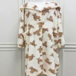 겨울 따뜻한 극세사 로브 가운 데일리 여자 홈웨어 jSj7+1fak