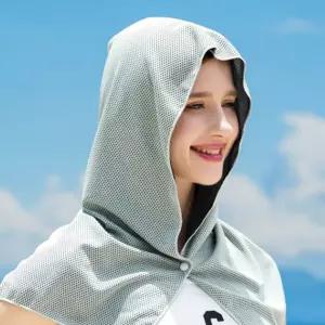후드형 냉감 쿨타올 조깅 등산 레저용 자외선차단 수건