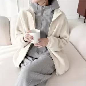 여성 후리스 이불집업겨울 플리스 점퍼 여성점퍼 겨울후리스 가죽점퍼 플리스점퍼