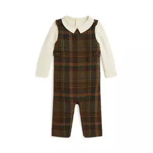 폴로 랄프로렌 랄프 로렌 베이비 남아 바디수트 앤 플래드 오버롤 세트(CWPO2STI8520157300) 338201