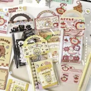 캐릭터 미니수첩 볼펜 문구세트 휴대용 노트