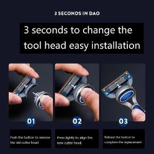 남성용 수동 면도기 5겹 블레이드 남성용 면도 스테인레스 스틸 블레이드 슈트 Fusion5용