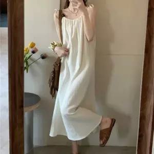 원피스 이너웨어 여름 가운 끈 나시 나시티 원피스 캡나시 홀터넥 여성티셔츠 모던원피스