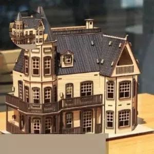 타운홈블랙 조립 하우스 프라모델 미니어처 조립건물